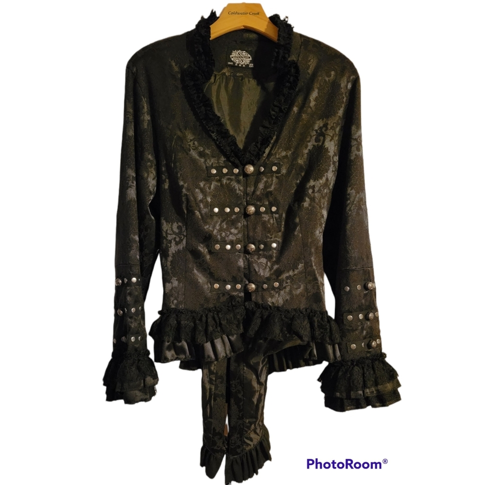 Black Corset Jacket w/ Bustle